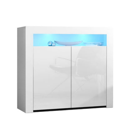 Arno LED Buffet Sideboard - White