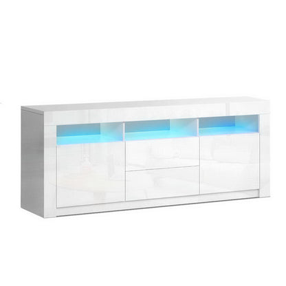 Anna Entertainment Unit TV Cabinet LED 160cm - White