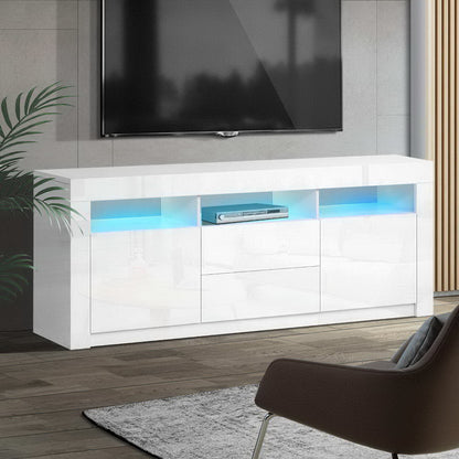 Anna Entertainment Unit TV Cabinet LED 160cm - White