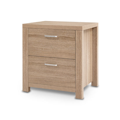 Maxi Bedside Table 2 Drawers - Pine