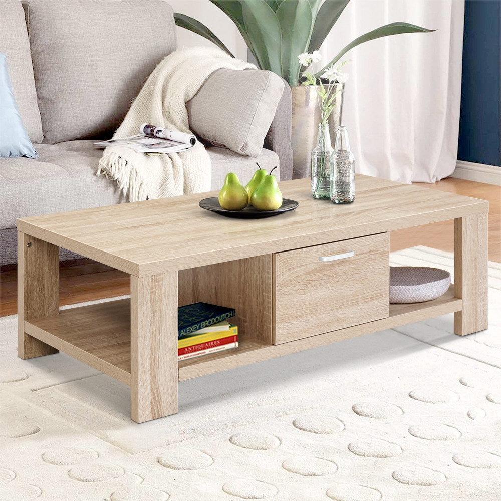 Maxi Coffee Table 1 Drawer - Oak