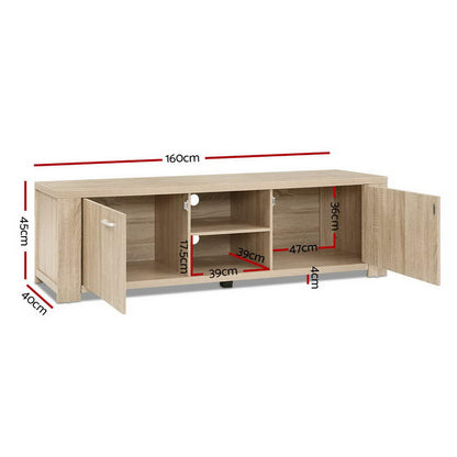 Maxi TV Cabinet Entertainment Unit 160cm - Pine