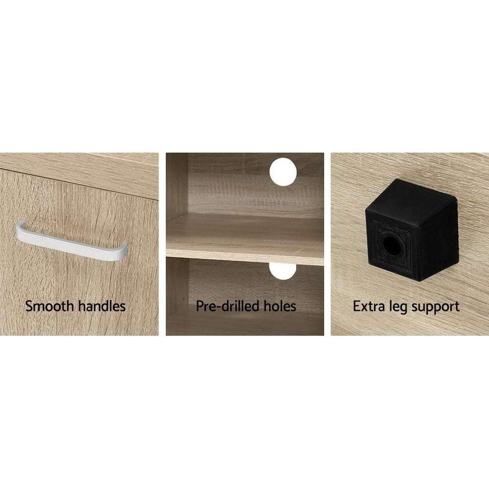 Maxi TV Cabinet Entertainment Unit 160cm - Pine