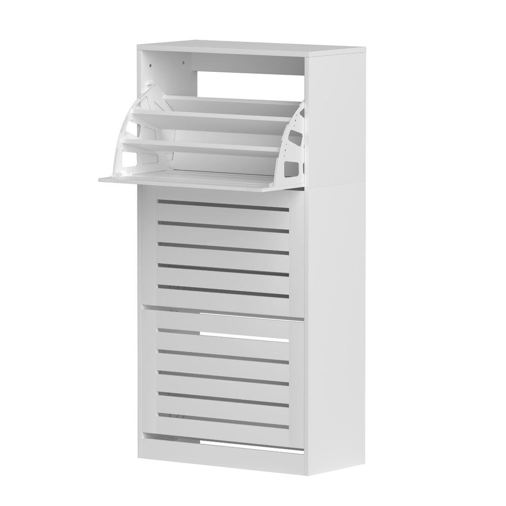 Shoe Cabinet Storage Drawer 45 Pairs - White
