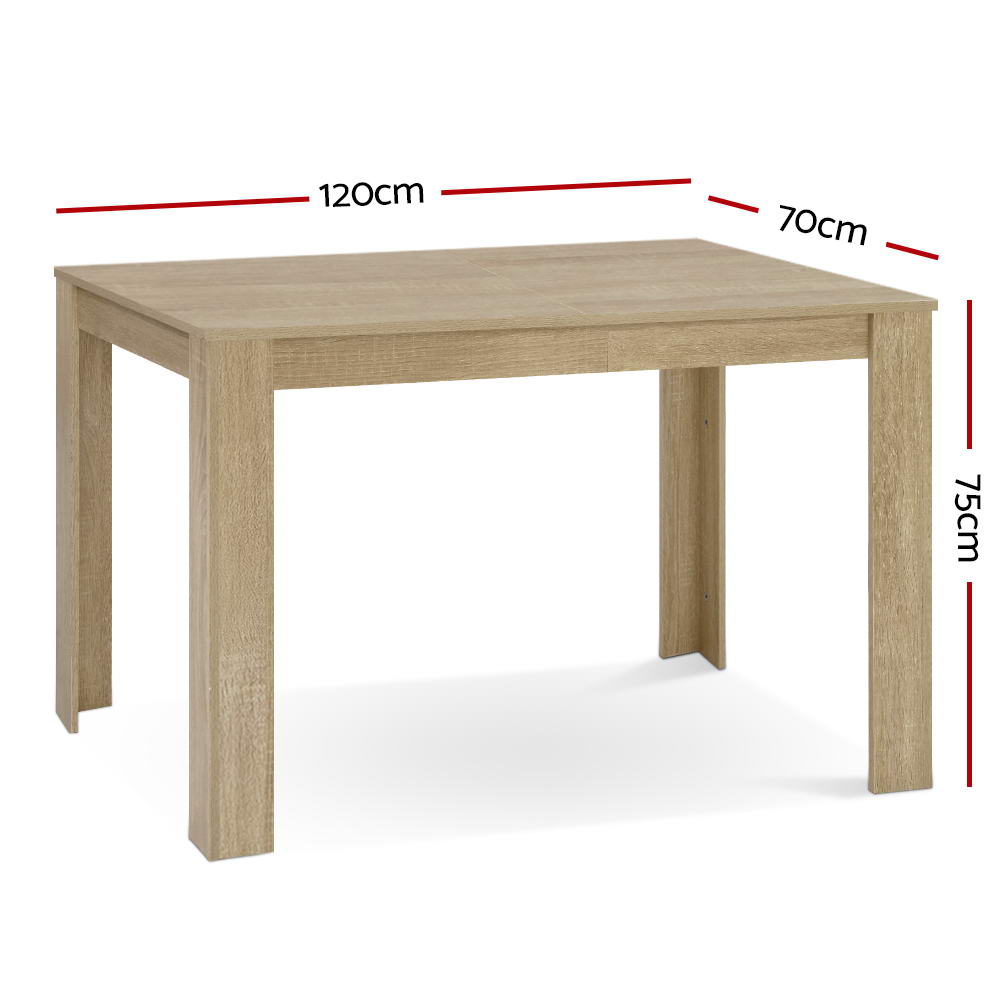 Natu 4-Seater Dining Table Rectangular 120CM - Oak