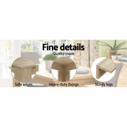 Natu 4-Seater Dining Table Rectangular 120CM - Oak