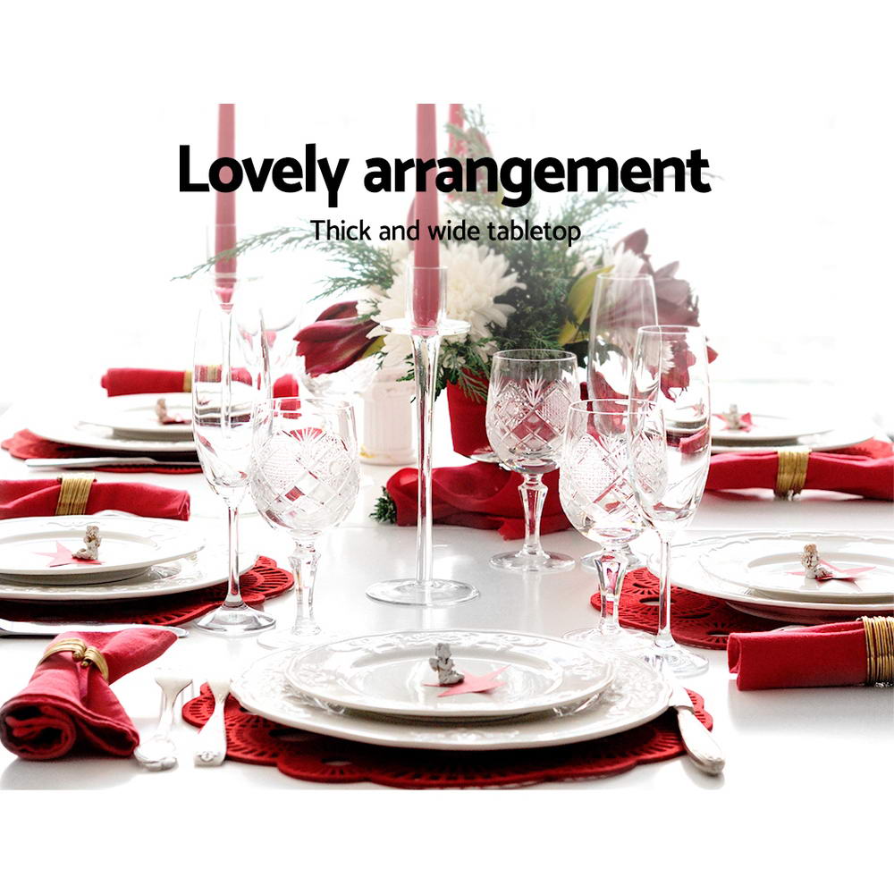 Natu 4-Seater Dining Table Rectangular 120CM - White