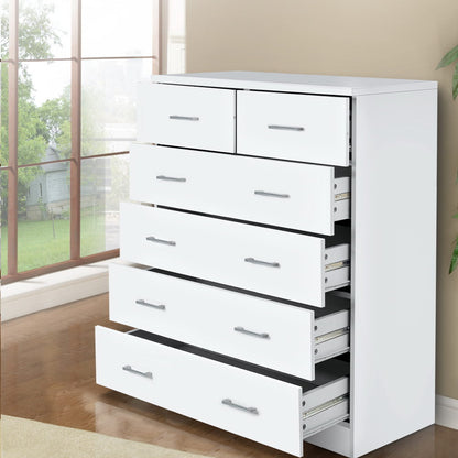 Andes 6 Chest of Drawers - White