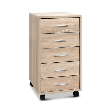 5 Drawer Filing Cabinet - Wood