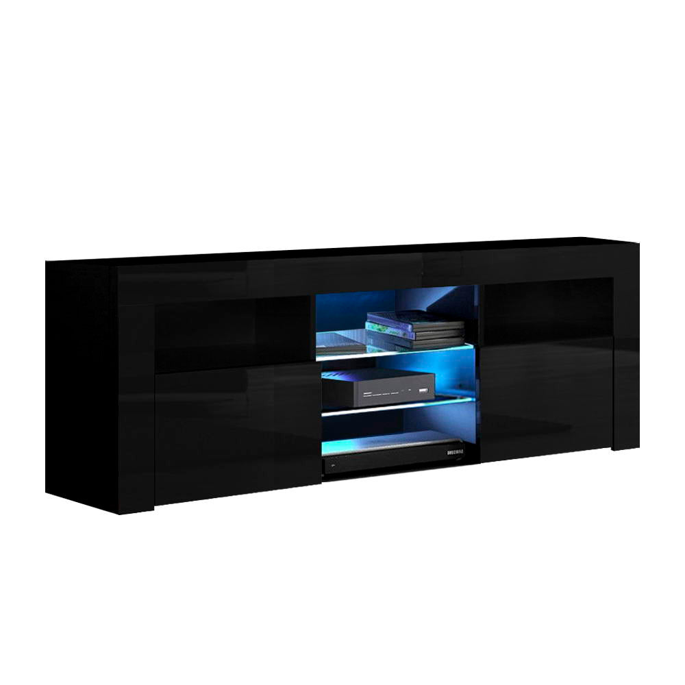 Bobi Entertainment Unit TV Cabinet LED 160cm - Black
