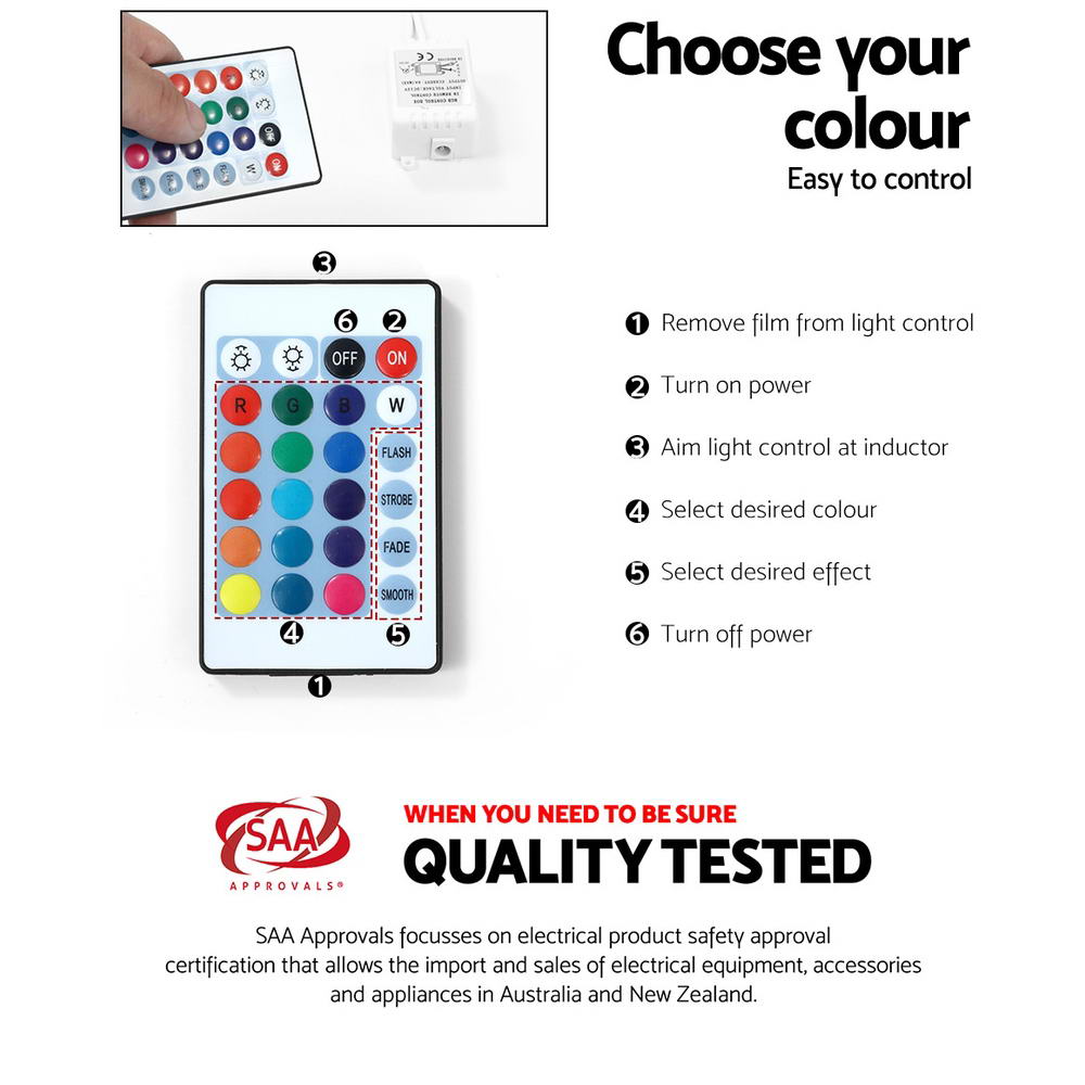 Bobi Entertainment Unit TV Cabinet LED 160cm - Black