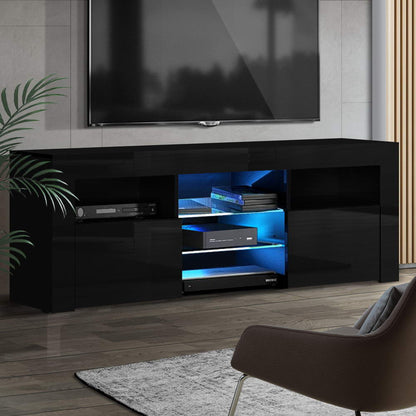Bobi Entertainment Unit TV Cabinet LED 160cm - Black