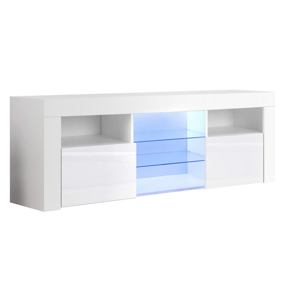 Bobi Entertainment Unit TV Cabinet LED 160cm - White