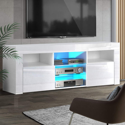 Bobi Entertainment Unit TV Cabinet LED 160cm - White