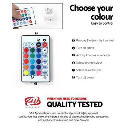 Bobi Entertainment Unit TV Cabinet LED 180cm - Black