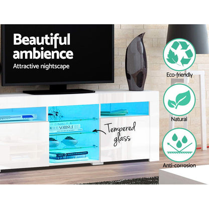 Bobi Entertainment Unit TV Cabinet LED 180cm - White