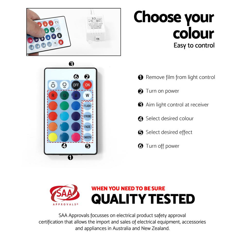 Bobi Entertainment Unit TV Cabinet LED 180cm - White