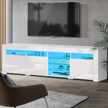 Bobi Entertainment Unit TV Cabinet LED 180cm - White