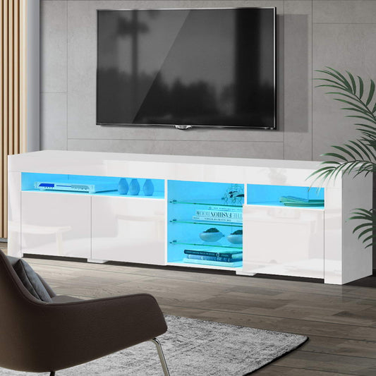 Bobi Entertainment Unit TV Cabinet LED 180cm - White