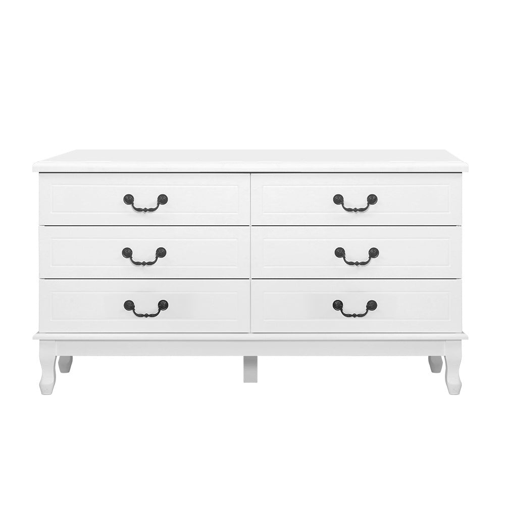 Kubi 6 Chest of Drawers - White