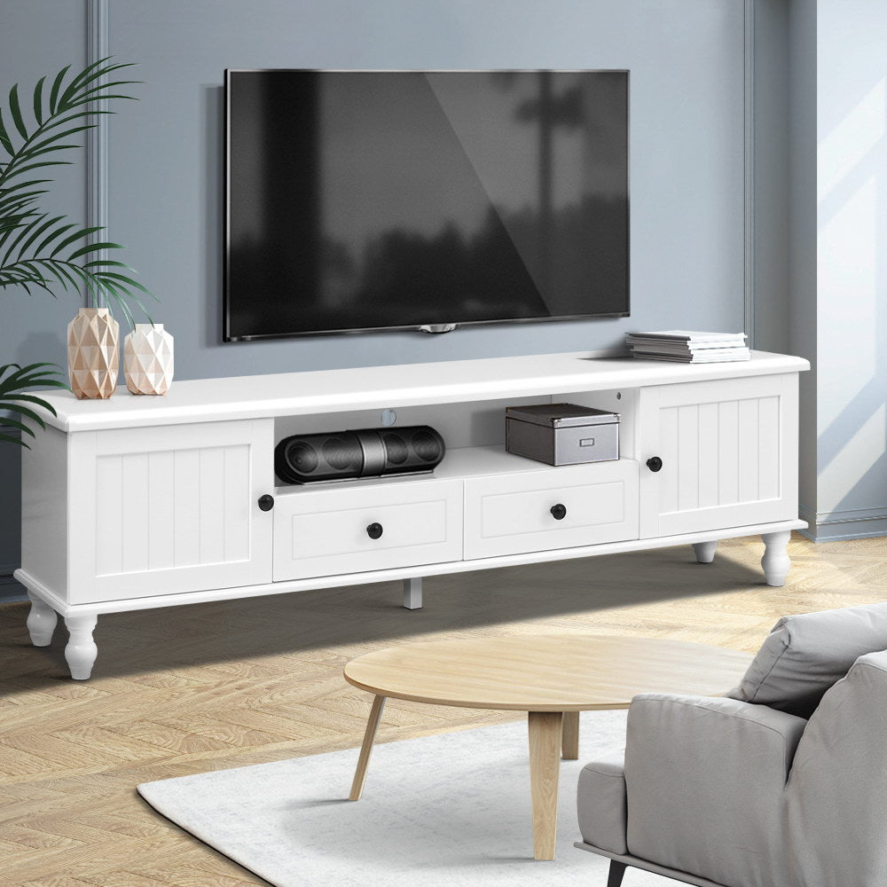 Kubi TV Cabinet Entertainment Unit 160cm - White