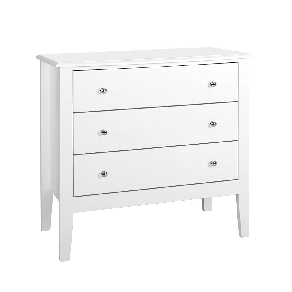 Brittany 3 Chest of Drawers - White