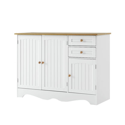 Berne Buffet Sideboard 3 Doors - White