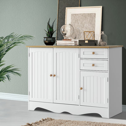 Berne Buffet Sideboard 3 Doors - White