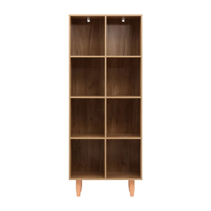 Leor Bookshelf Bookcase 4 Tiers - Walnut