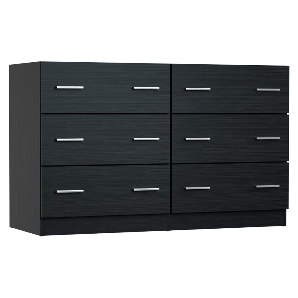 Veda 6 Chest of Drawers - Black