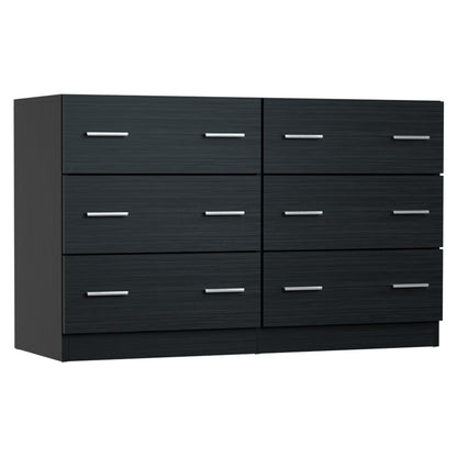 Veda 6 Chest of Drawers - Black