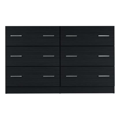 Veda 6 Chest of Drawers - Black