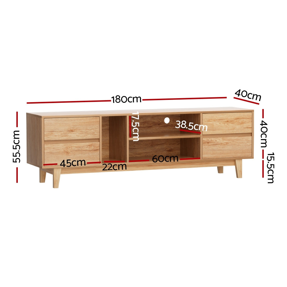 Asa Entertainment Unit Stand 180cm - Wooden