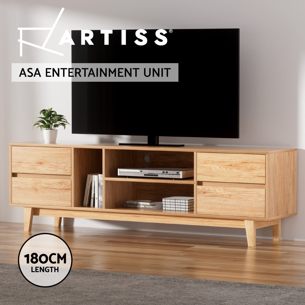 Asa Entertainment Unit Stand 180cm - Wooden