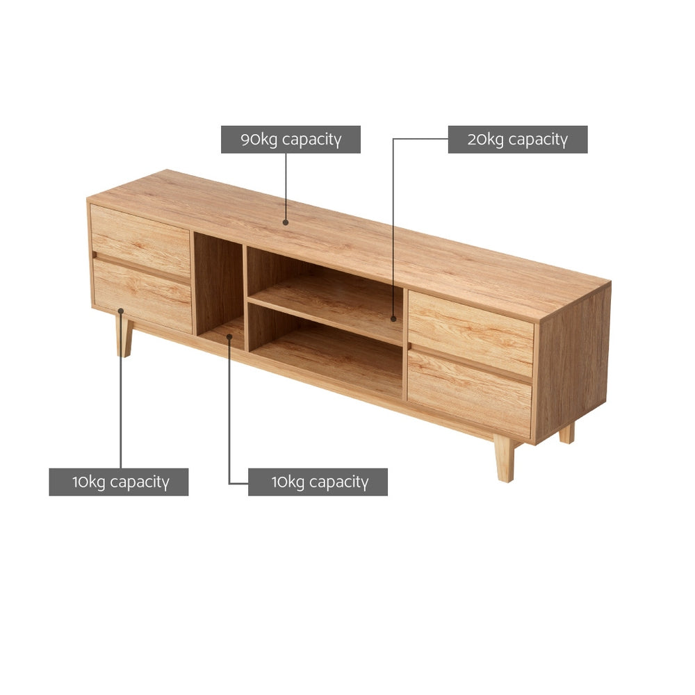 Asa Entertainment Unit Stand 180cm - Wooden