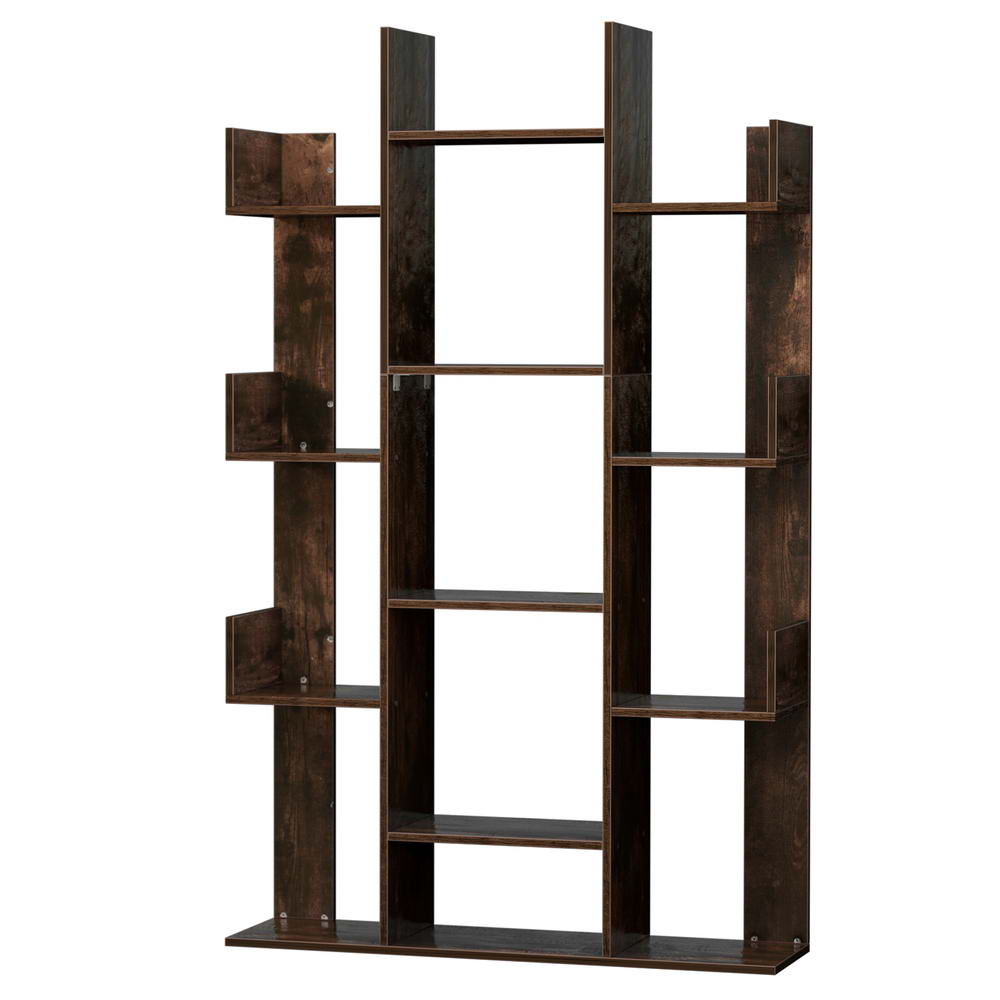 Romi Tree-Shaped Bookshelf - Walnut