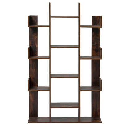 Romi Tree-Shaped Bookshelf - Walnut