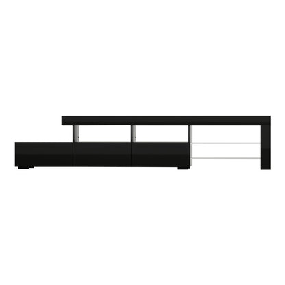 Caya Entertainment Unit TV Cabinet LED 215cm - Black