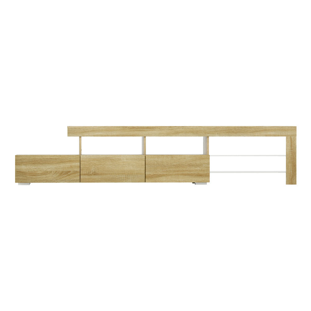 Caya Entertainment Unit TV Cabinet LED 215cm - Pine
