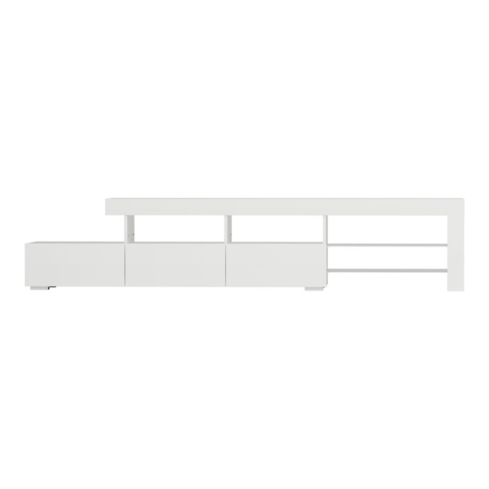Caya Entertainment Unit TV Cabinet LED 215cm - White