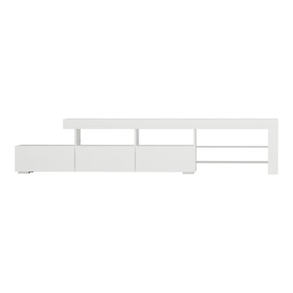 Caya Entertainment Unit TV Cabinet LED 215cm - White