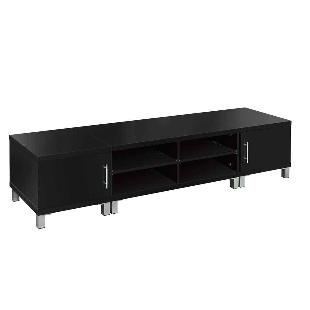 Danson TV Cabinet Entertainment Unit 190cm - Black
