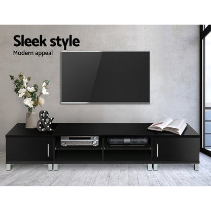 Danson TV Cabinet Entertainment Unit 190cm - Black