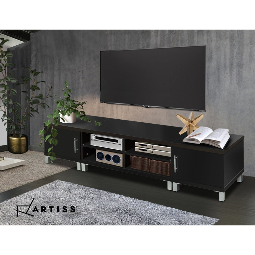 Danson TV Cabinet Entertainment Unit 190cm - Black