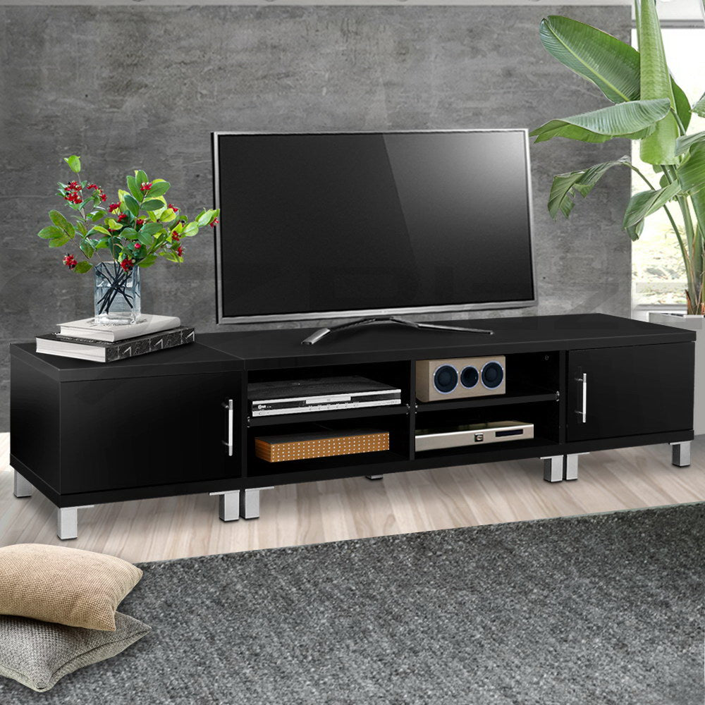 Danson TV Cabinet Entertainment Unit 190cm - Black