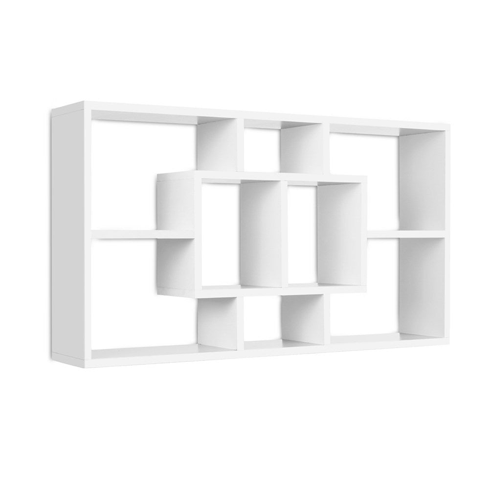 Floating Wall Shelves Bookshelf - White