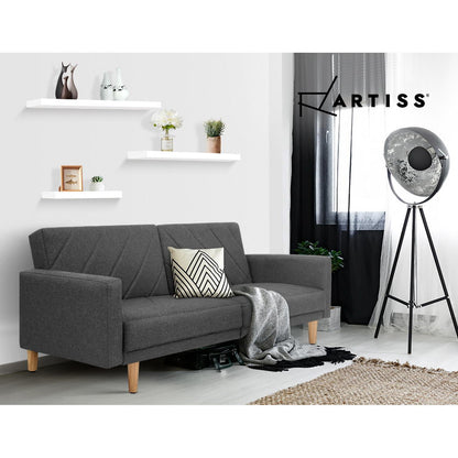 Set of 3 Floating Wall Shelf - White