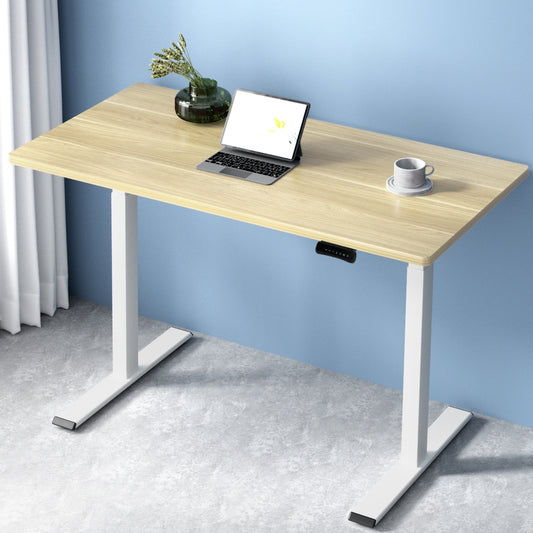 Standing Desk Motorised Dual Motor 120CM - White Oak