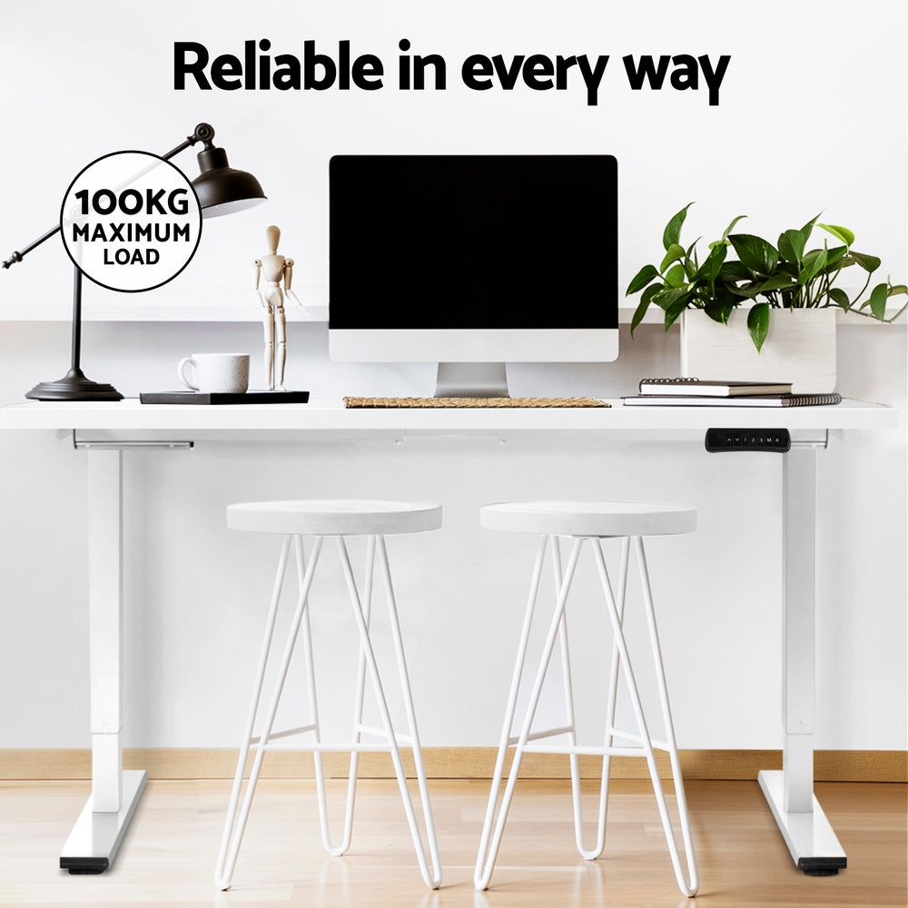 Standing Desk Motorised Dual Motor 120CM - White