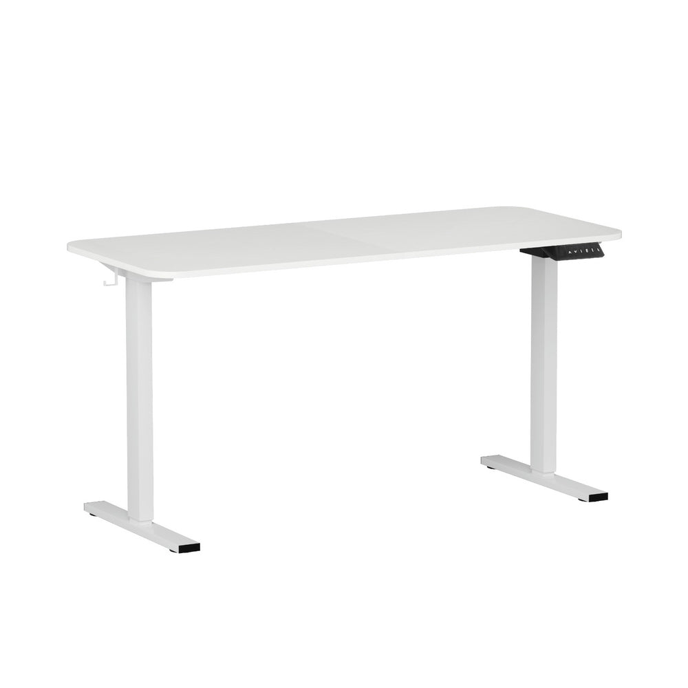 Electric Standing Desk 140cm Adjustable Height - White
